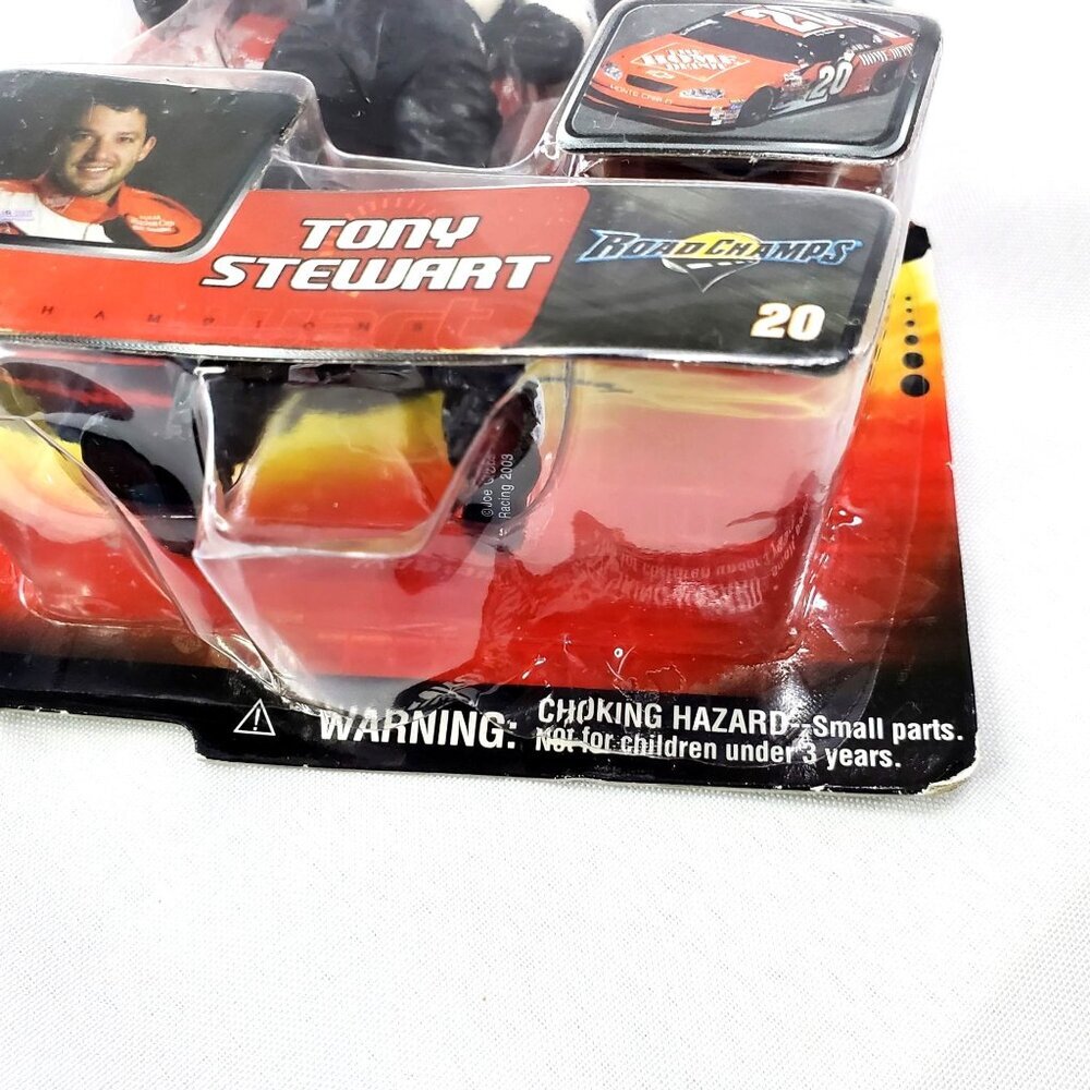 Tony Stewart #20 NASCAR 2003 Action Figure By Jakks Pacific Road Champs 6 inch - Picture 6 of 12